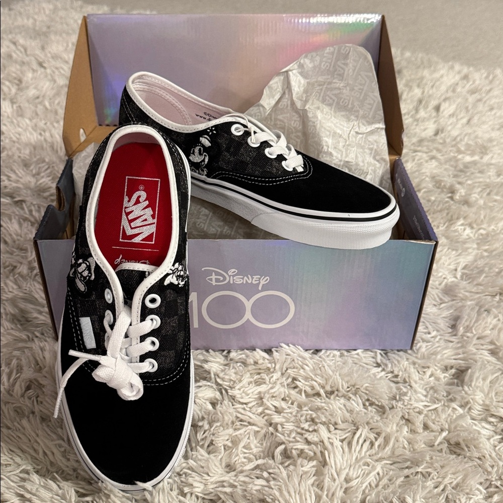 Vans Black and White 100th Anniversary Disney Sneakers